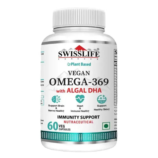 Swisslife Forever Plant Based Vegan Omega 3 6 9 with Algal Dha